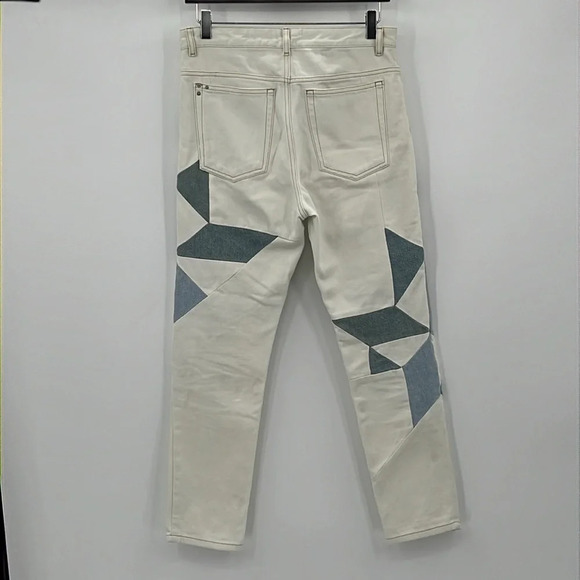 Isabel Marant Etoile Lea Patchwork Cotton Ankle Skinny Jeans - Size 24-25 (US) - Picture 5 of 11